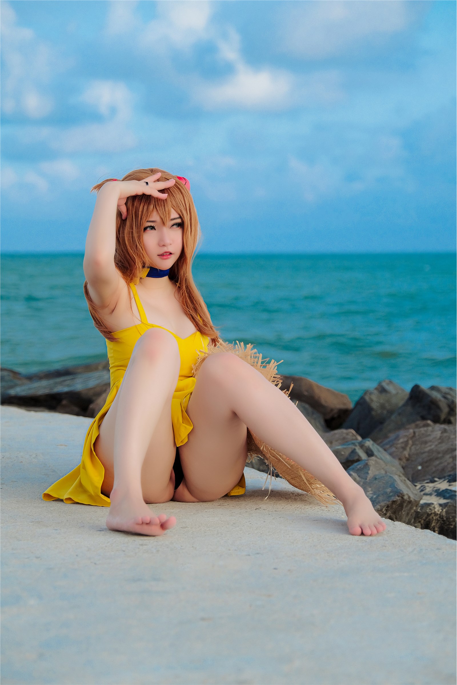 Potato Godzilla NO.060 Asuka Yellow Dress(13)